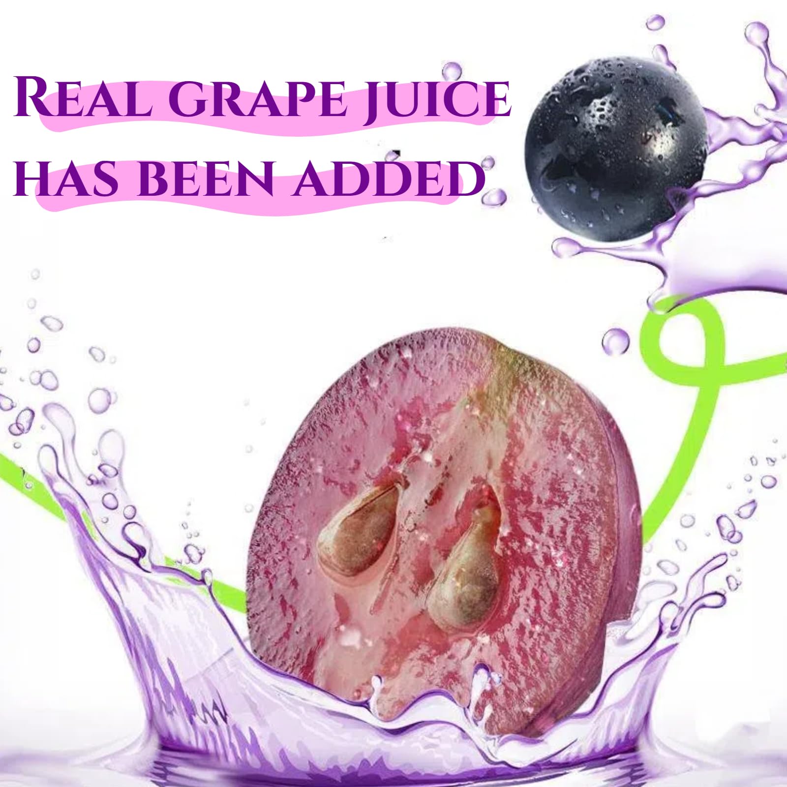 Kyoho Grape Jelly Bites - Sweet & Tangy Japanese-Inspired Gel Snacks, 280g/10 Piece Fruity Popping Jellies with Real Grape Flavor, Family-Friendly