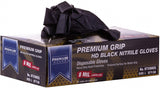 Premium Guard - Nitrile Gloves Heavy Duty 8 Mil Disposable, Powder Free, Black, 50 Gloves per Box (X-Large)