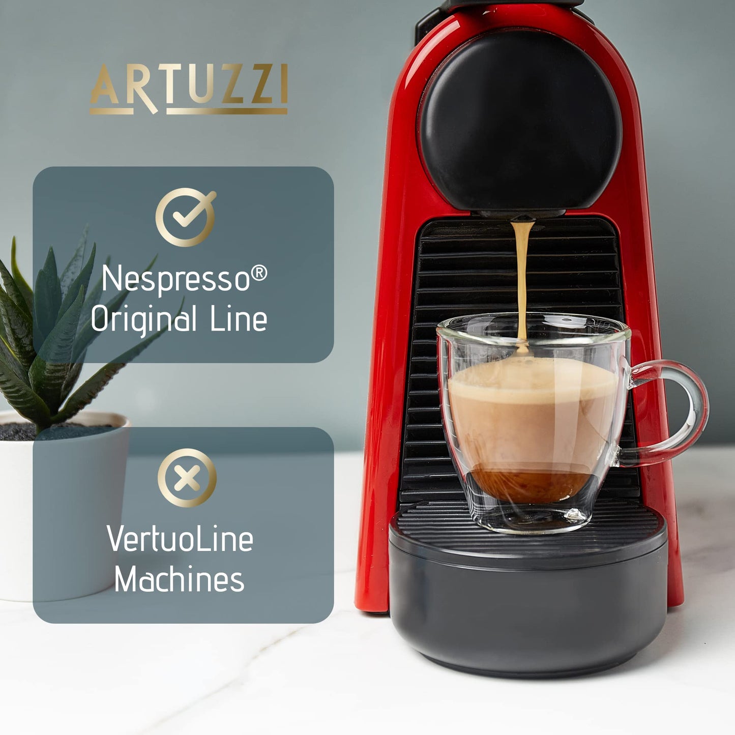 Artuzzi 120ct Compatible Nespresso Coffee Pods For Nespresso Original Machines | Espresso Ristretto Lungo Coffee Capsules | Espresso Variety Pack I