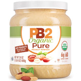 PB2 Pure Organic Powdered Peanut Butter | Pure, USDA Organic Certified, Non-GMO Peanuts with No Salt, No Sugar | Vegan, Keto Friendly | 24oz