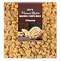 Lilys Peanut Butter Baking Chips Bulk 5 Pounds - Gluten Free, Low Carb Baked Chips - Creamy & Smooth, No Sugar Added, Made with Stevia - Perfect for Baking Cookies & Desserts