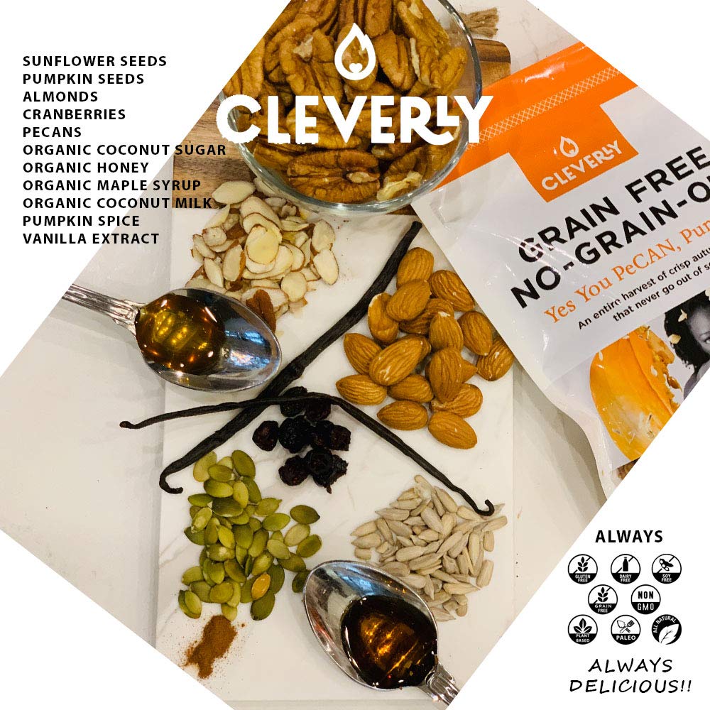 NO-GRAIN-OLA - Grain Free Granola | Paleo Friendly Healthy Snacks | Natural, Dairy Free, Soy Free, No Refined Sugars, Non GMO (8oz bags, 3 Bags Per