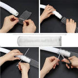 24Pcs Washing Machine Lint Trap Hose Filter, Mesh Drain Catcher, Washer Sock Lint Remover, Rust-Free Snare Laundry Filter with Nylon Cable Ties