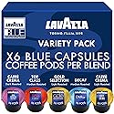Lavazza Blue Coffee Pods Variety Pack - 30 Count Sampler (6 Each of Top Class, Gold Selection, Caffè Crema, Decaf & Gran Espresso) - Compatible