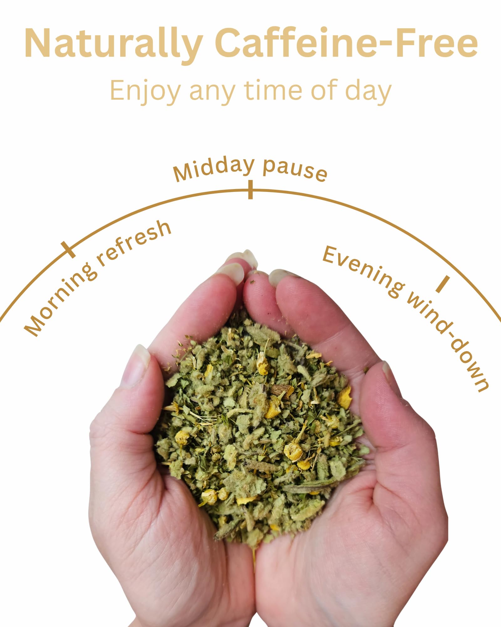 The Good Village Co. Good & Clear Loose Leaf Herbal Tea, Caffeine Free Botanical Blend with Peppermint Leaf, Chamomile Flowers, Marshmallow Root