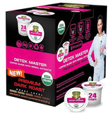 SOLLO Organic Detox Coffee Pods, Supports Diet & Metabolism with Herbal Extracts, Bold Dark Roast, Single Serve Pod, Compatible with Keurig K-Cup