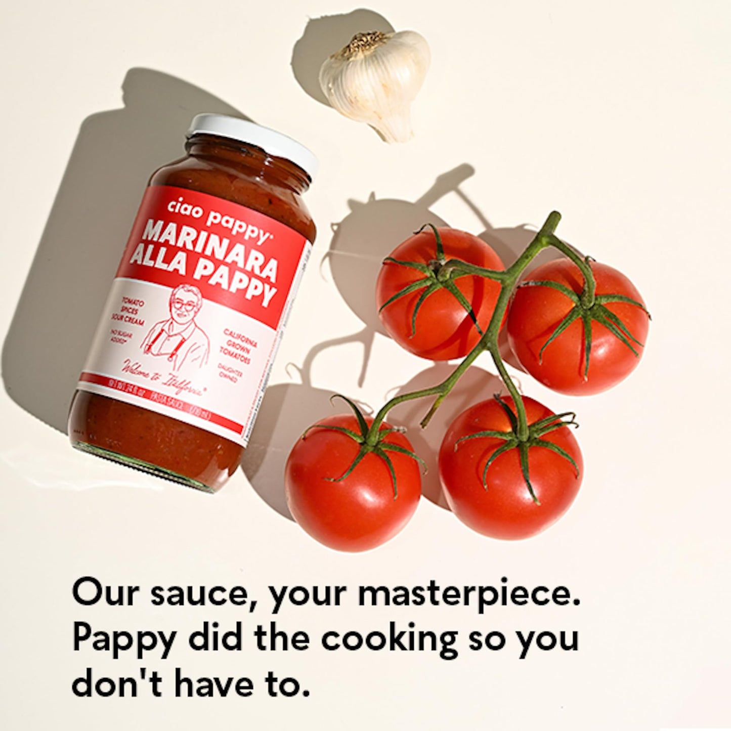 Ciao Pappy Marinara Alla Pappy Pasta Sauce - Tomato Sauce for Pasta Dishes - Non-GMO -No Sugar Added - Low Carb - Gluten Free - Paleo Friendly - Keto