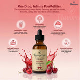 Flavoreen Cherry Extract - Highly Concentrated Liquid Flavoring - Water Soluble - for Drinks, Candy Making, Baking, Icing & Sodas - Premium Cherry