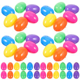 Garneck 50pcs Fillable Plastic Easter Eggs Decorative Openable Egg Party Favors Candy Boxes for Home And School