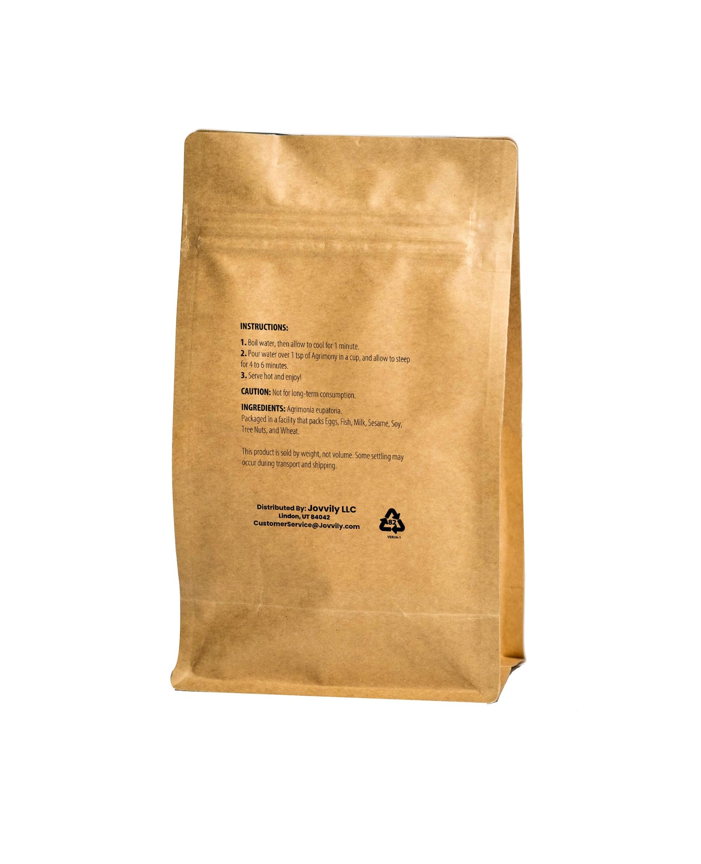 Jovvily Agrimony Herb - 4 oz - Cut & Sifted - Herbal Tea - Non-GMO