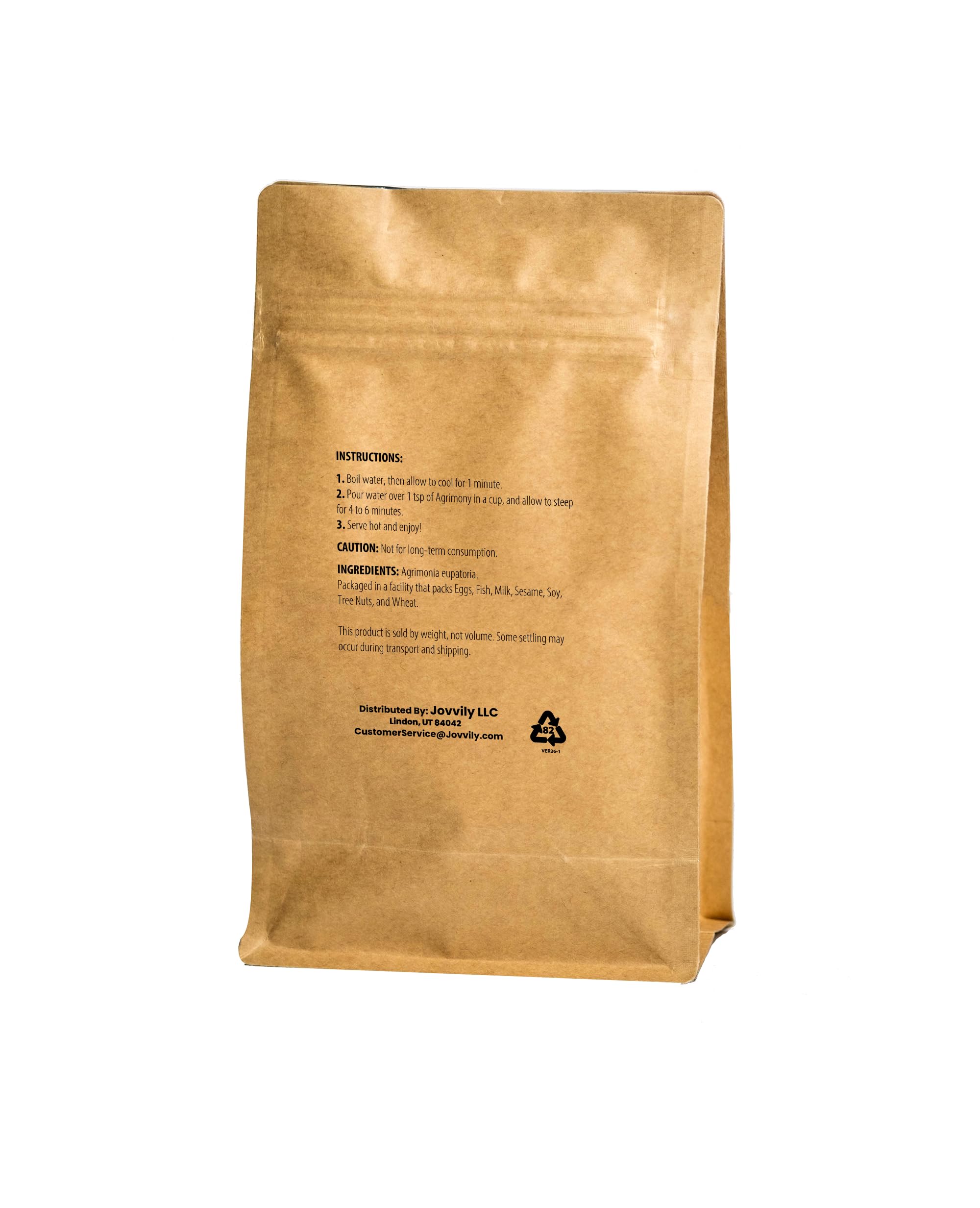 Jovvily Agrimony Herb - 4 oz - Cut & Sifted - Herbal Tea - Non-GMO