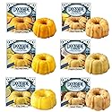 Dockside Market Tropical Mini Sampler Cakes - All natural- Fruit Cakes Combo perfect for Birthday, Gift Basket, Parties or Holidays - Pack of 6 (4 oz