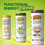Perico Energy Drink Variety 6-Pack - Sugar Free Amino Drink with Stevia + Monk Fruit No Sucralose - Espresso Martini, Mimosa, Limojito Flavors include