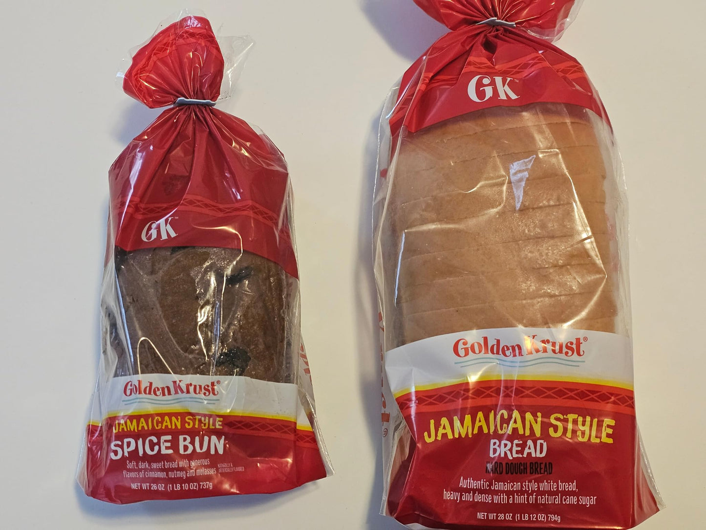 Jamaican Hard Dough Bread + Spice Bun Loaf Combo
