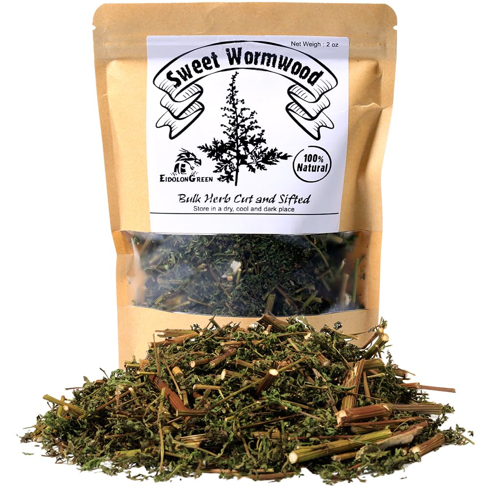 EidolonGreen Artemisia Annua (Sweet Wormwood/Sweet Annie/Qinghao/??/???) Dried Bulk Herbs 2 Oz (60g)