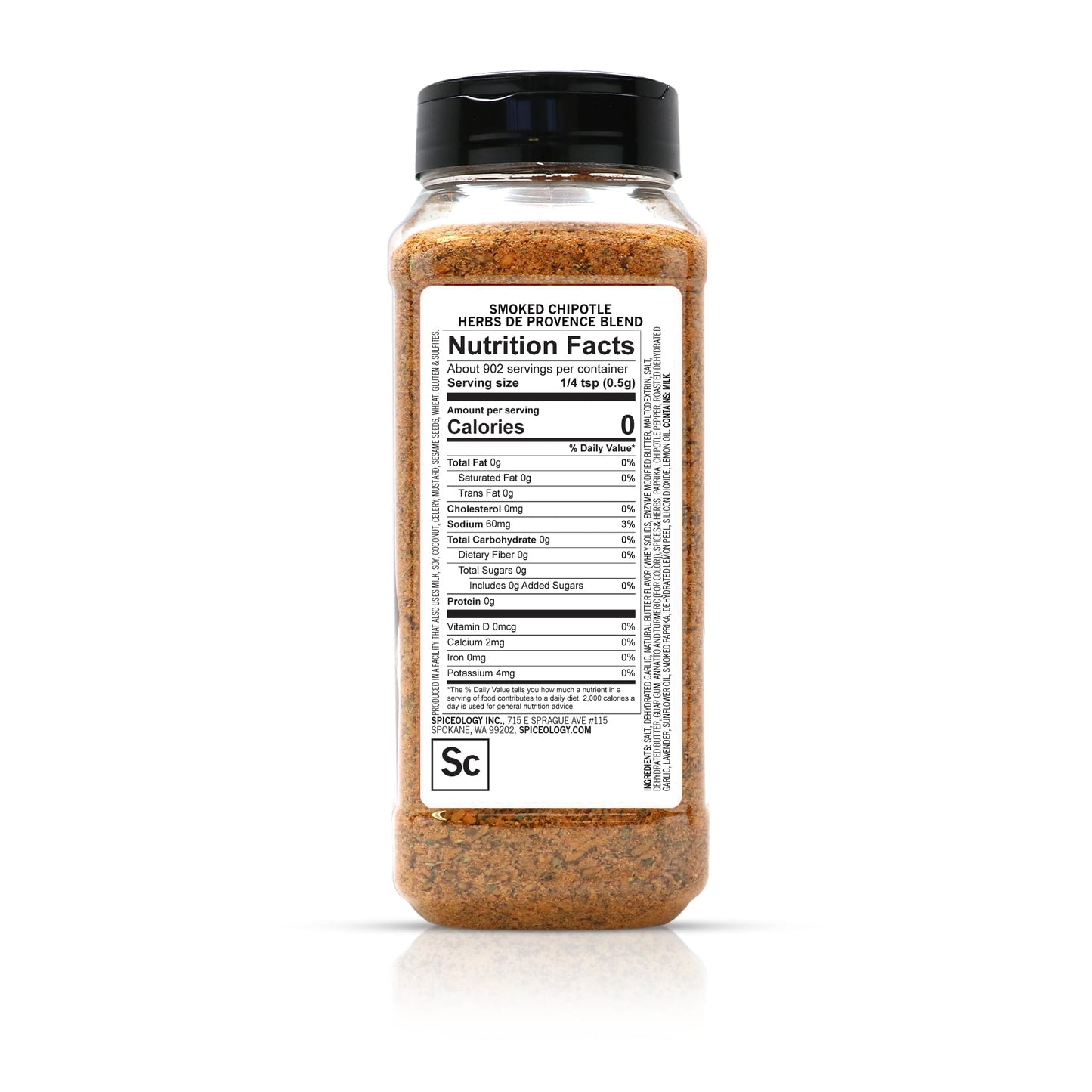 Spiceology - Smoked Chipotle Herbs de Provence Seasoning - Bold French-Inspired Blend with Smoky Chipotle & Herbs - Gourmet Spice Rub for Poultry