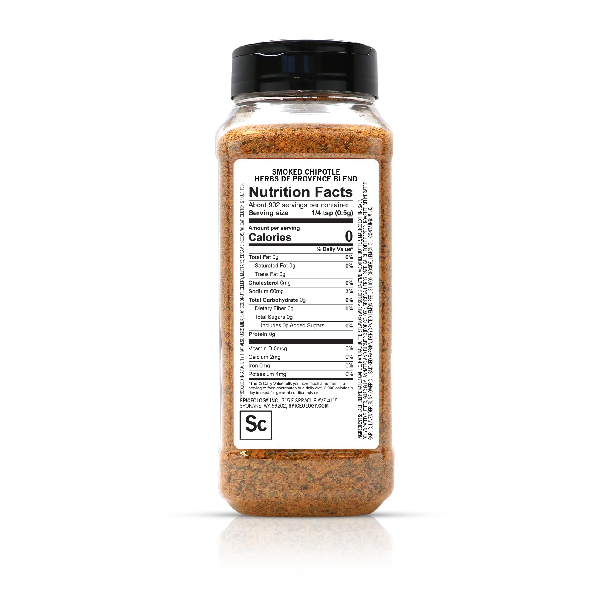 Spiceology - Smoked Chipotle Herbs de Provence Seasoning - Bold French-Inspired Blend with Smoky Chipotle & Herbs - Gourmet Spice Rub for Poultry