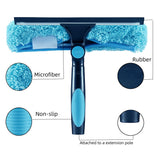Hicavar 11" Window Squeegee and Microfiber Scrubber 2-in-1 Combo Cleaning Tools (Attachement Only) (1)