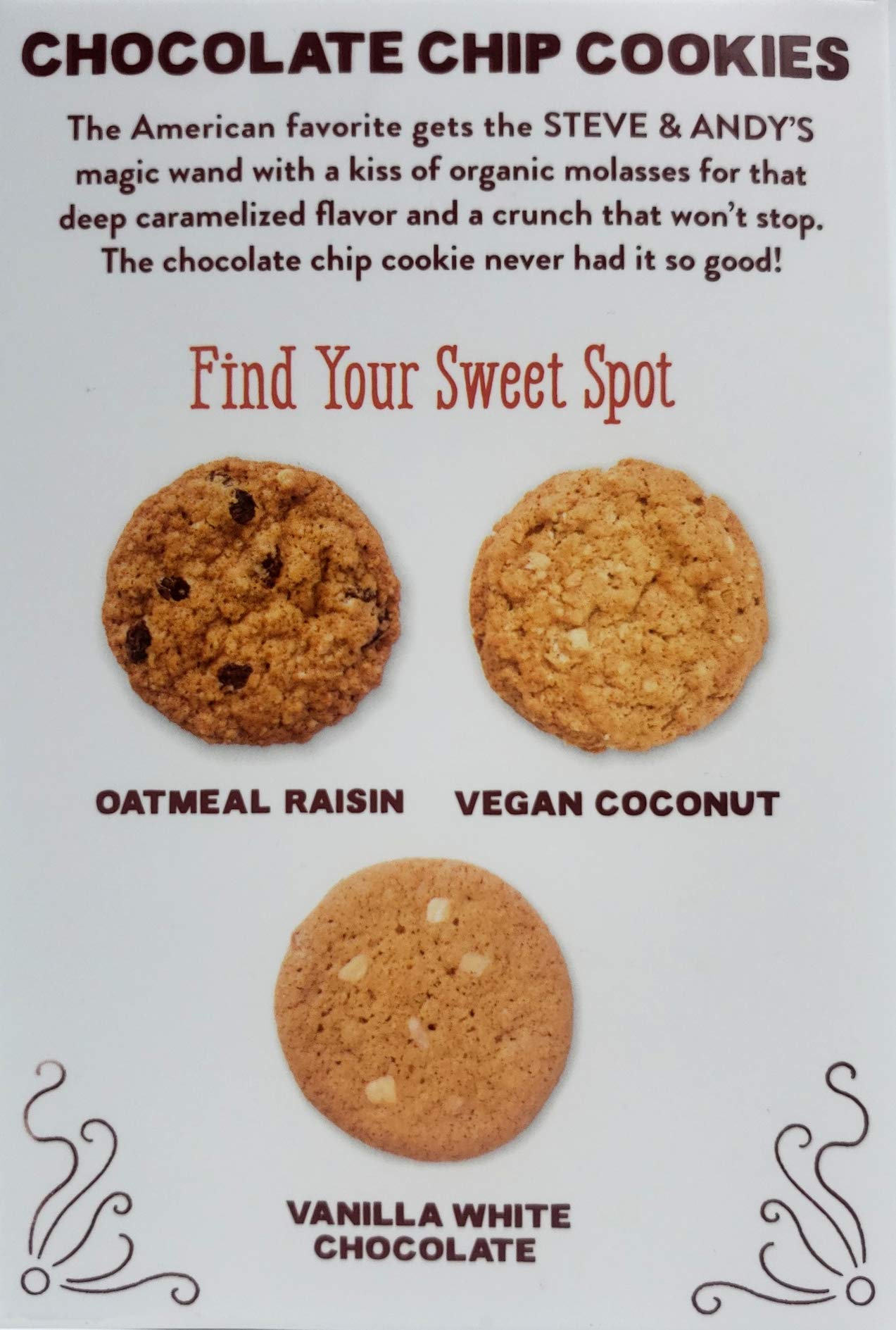 Steve & Andy's, Cookies Chocolate Chip Organic, 6.3 Ounce