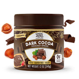 ChocZero Vegan Cocoa Hazelnut Spread - Sugar Free, Keto Friendly, Low Carb Chocolate Dessert & Bread Topping, Gluten Free, High Fiber, 12 oz Jar