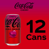 Coca-Cola Cherry Zero, 12 fl oz, 12 Pack