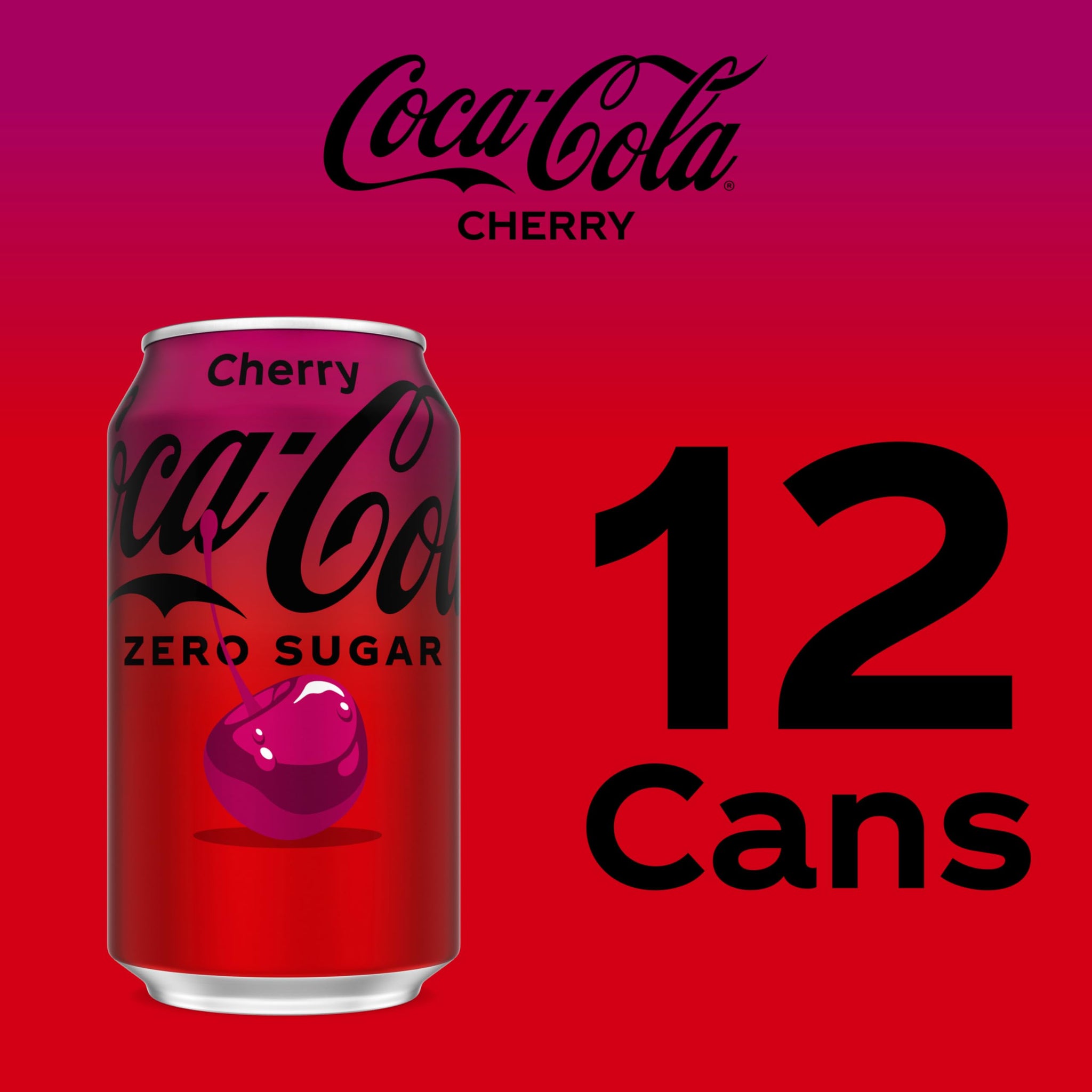 Coca-Cola Cherry Zero, 12 fl oz, 12 Pack