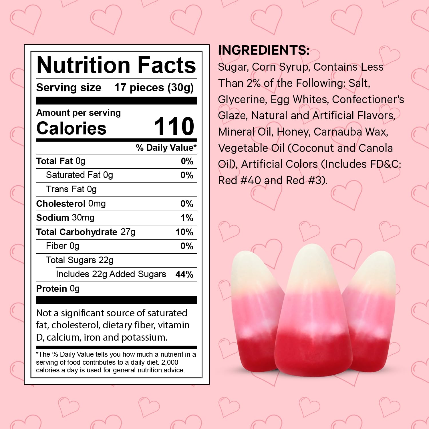 Mother's Day Candy Corn Bulk, 1lbs Pack of Mellowcreme Mother's Day Candy, Ideal White, Red and Pink Candy Corn for Parties, School Events and Treats
