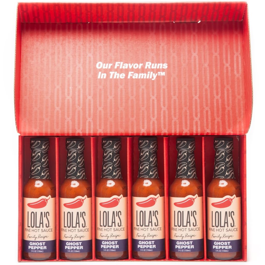 Lola’s Fine Hot Sauce - Ghost Pepper | All-Natural, Gluten-Free, Keto | Created With Jolokia “Ghost Peppers” | Perfect for Eggs, Nachos, and Brats | 6