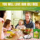 TAJ Gourmet Idly Rice, Idli Rice, Short Grain Rice, 10-Pounds