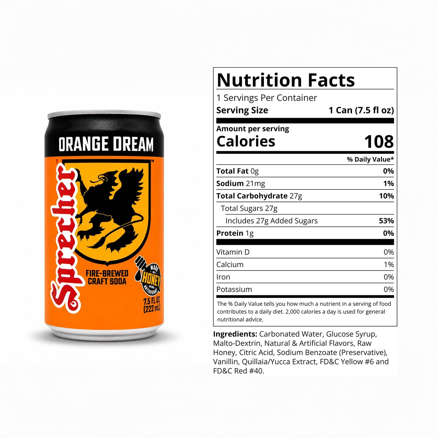 Sprecher Orange Dream 7.5 fl oz Mini Cans (10 Pack)