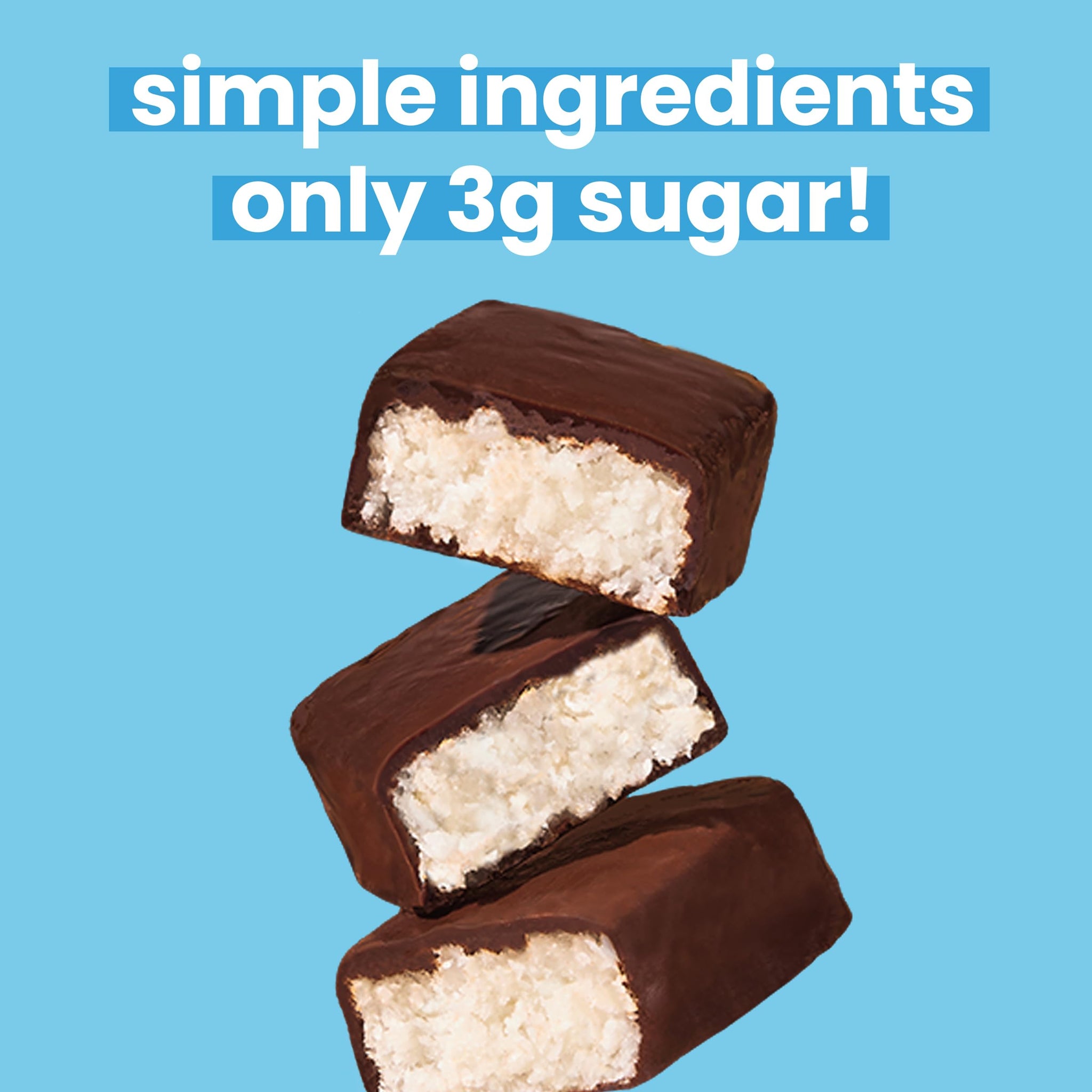 UNREAL Dark Chocolate Coconut Bars (Value Size Bag) | Vegan, 3g Sugar, & 3 Simple Ingredients | Non-GMO, Gluten Free, & Fair Trade | 9.5oz