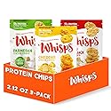 Whisps Cheese Crisps Variety Pack | Protein Chips | Healthy Snacks | Protein Snacks, Gluten Free, High Protein, Low Carb Keto Food | Parmesan, Asiago