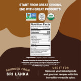 FGO Organic Ceylon Cinnamon Powder, 8oz Pure Sri Lanka Cinnamon for Spice & Seasoning, Great for Baking, Cooking, & Drinks, Additive Free, Non-GMO