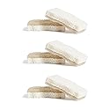 Grove Co. Sponges, Natural Coconut Scrubber Kitchen Sponge, Dual-Sided, Non-Scratch, Super Absorbent Plant-Based Cellulose with Coconut Husk Scourer