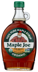 Maple Joe, Organic Amber Maple Syrup, 12 Fl Oz