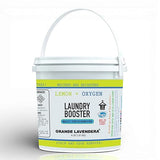Grande Lavendera® Lemon Scented Oxygen Laundry Booster, Chlorine-Free Stain Remover Powder, Sanitizer for Bright Whites and Fresh Clothes - 4 lb