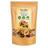 Taste Valley Tropical Trail Mix - Banana Chips, Papaya, Pineapple, Cranberries, Almonds & Cashews - Healthy Fruit & Nut Snack Mix, 24 oz Resealable