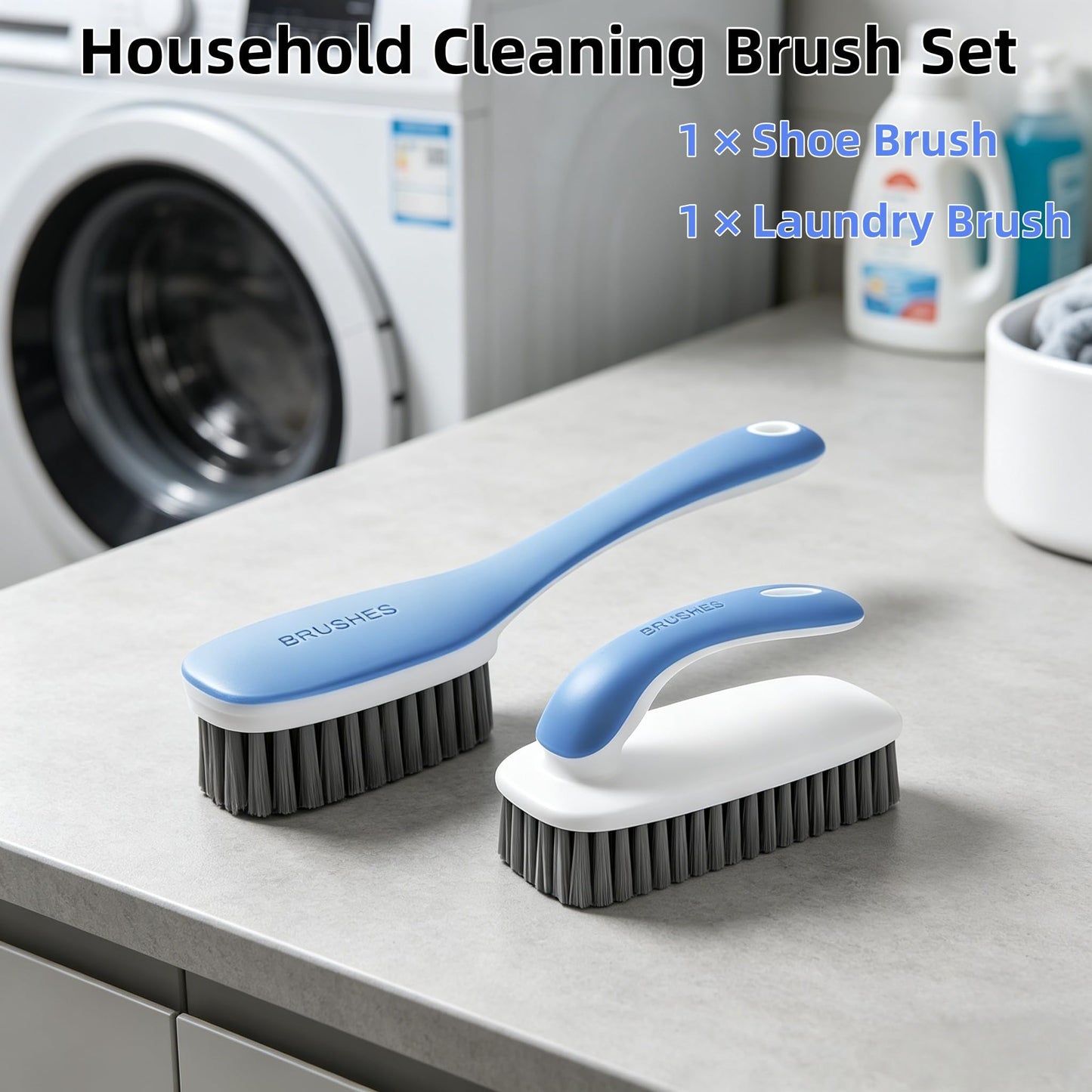 Scrub Cleaning Brush for Stains Laundry Brush Soft Bristle Cleaning Brushes Small Brushes for Cleaning Scrubbing Brush