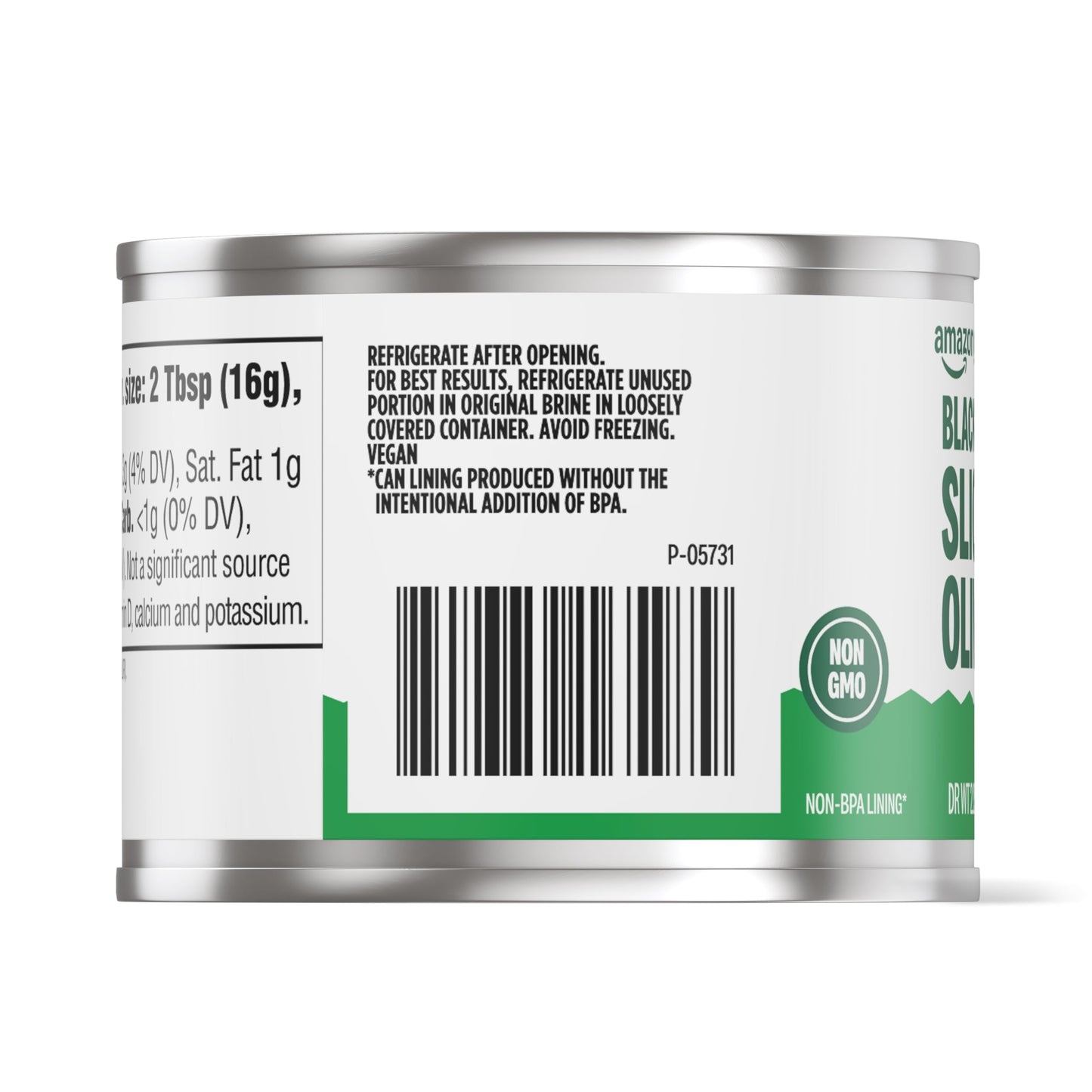 Amazon Grocery, Black Ripe Sliced Olives, 2.25 Oz