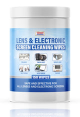 [150 Wipes] Lens & Electronic Screen Cleaning Wipes | Gentle, Lint-Free, Pre-Moistened Wipes for Eyeglasses, Camera Lenses, Phones, Laptops