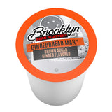 Brooklyn Beans Gingerbread Man Coffee Pods - Compatible with Keurig K Cup Brewers Including 2.0 Machines, 40 Count, Festive Gingerbread Flavored