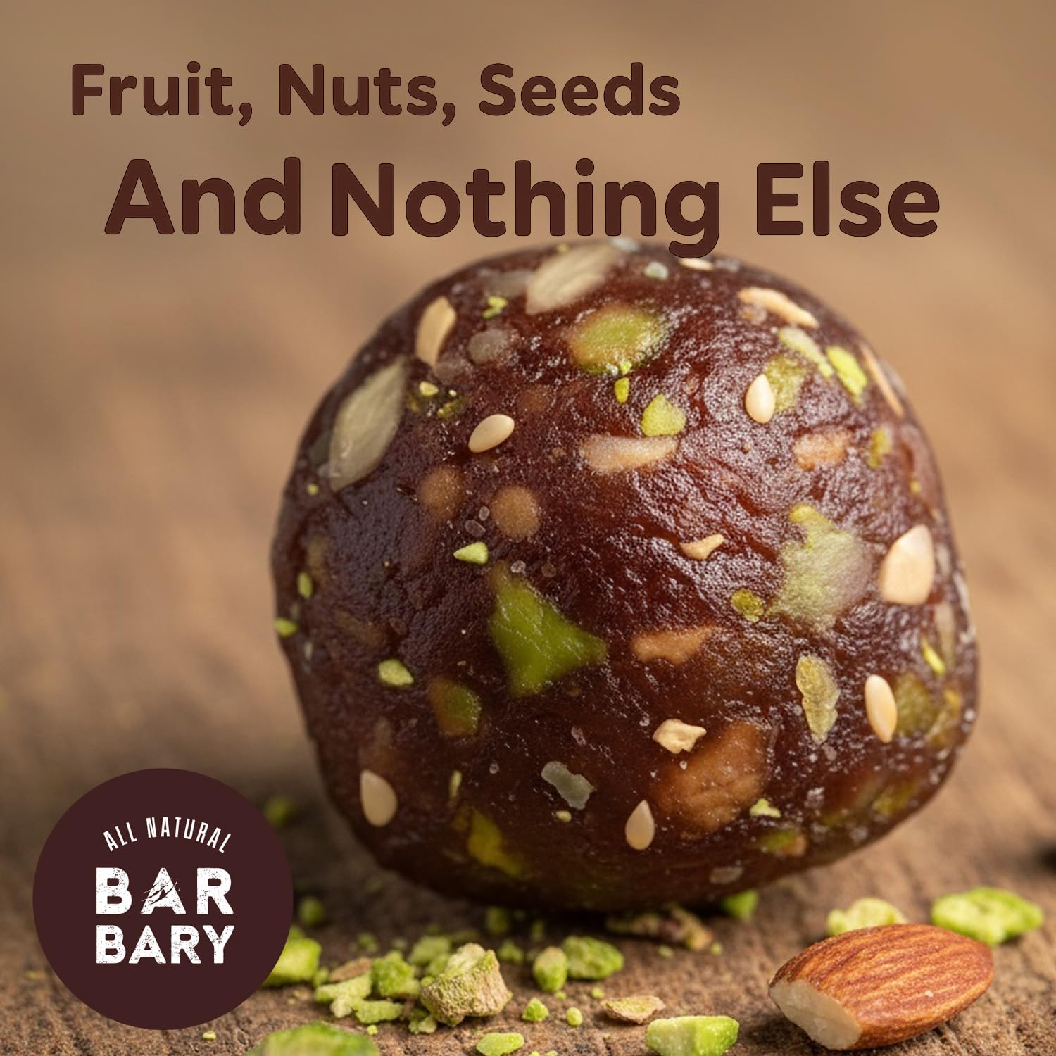 Fruit Nut Seed Healthy Snacks Pack, Cashew Pistachio Medjool Dates Bites, Vegan, Gluten Free, No Sugar Added Energy Bars, 12 Bags (2 oz each)