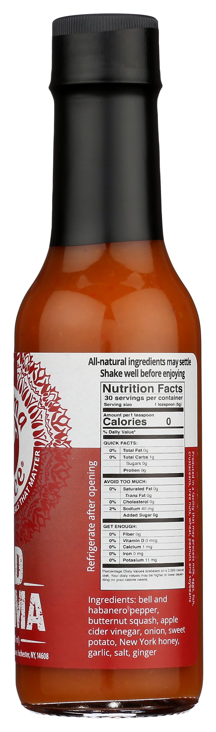 Bad Karma Hot Sauce | Hot With A Savory-Sweet Tang | No Preservatives, Vegan, Extract Free, Sugar Free, Paleo / Keto Friendly | Made In Finger Lakes