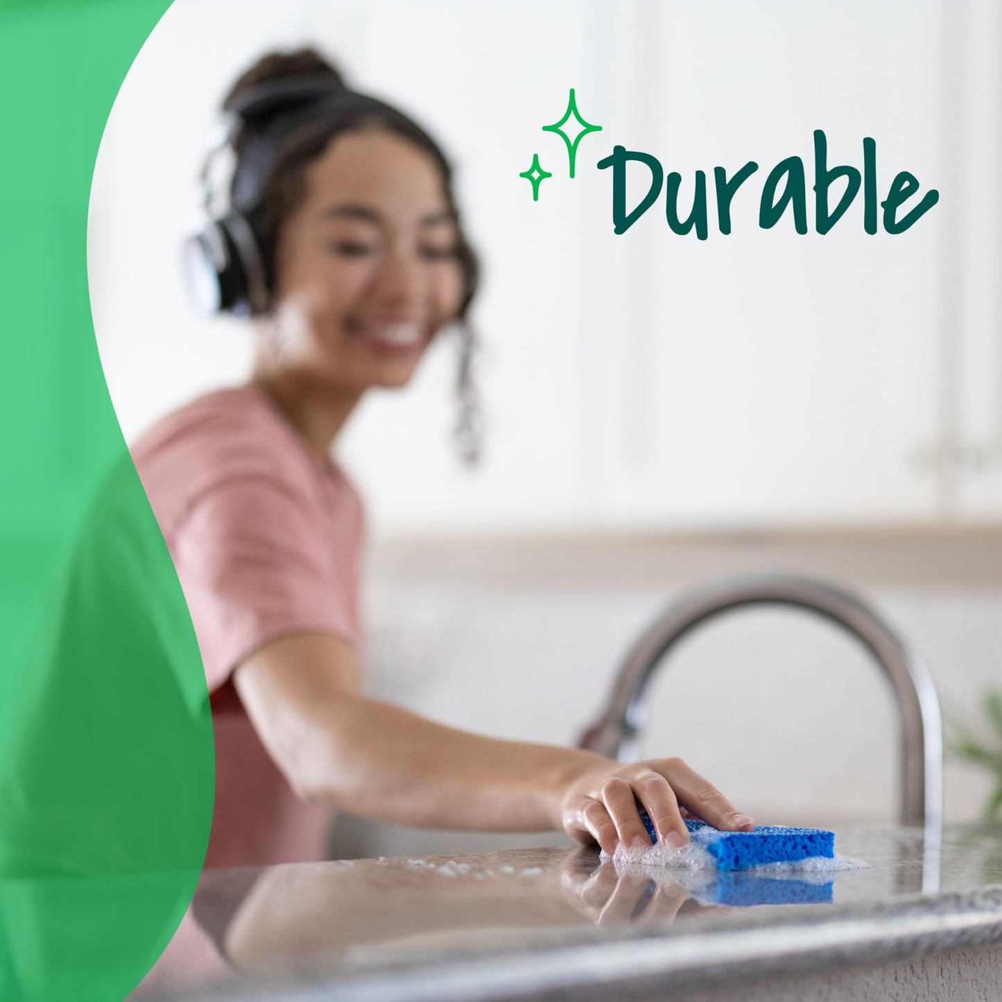 Scotch-Brite Non-scratch Scrub Sponge, 3-Sponges/Pk, 6-Packs (18 Sponges Total)