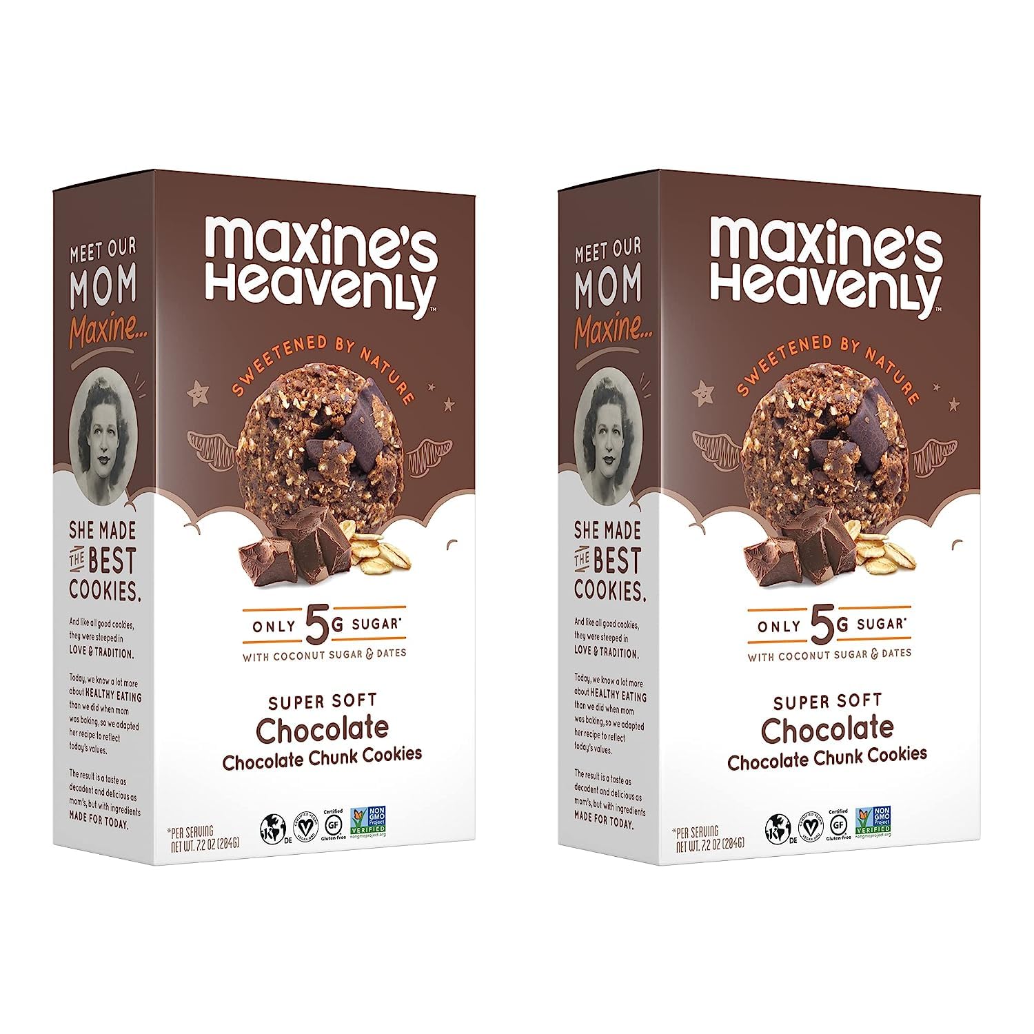 Maxine's Heavenly Chocolate Chunk Cookies | Gluten Free Chocolate Chip Cookies Made with Oats and Sweetened with Coconut Sugar & Dates | Tasty Low