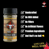 Citrus Herb Seasoning | Premium Citrus Seasoning with Garlic and Herbs for Turkey, Chicken, Fish, Pork and Lamb | No Artificial Flavors, No MSG added