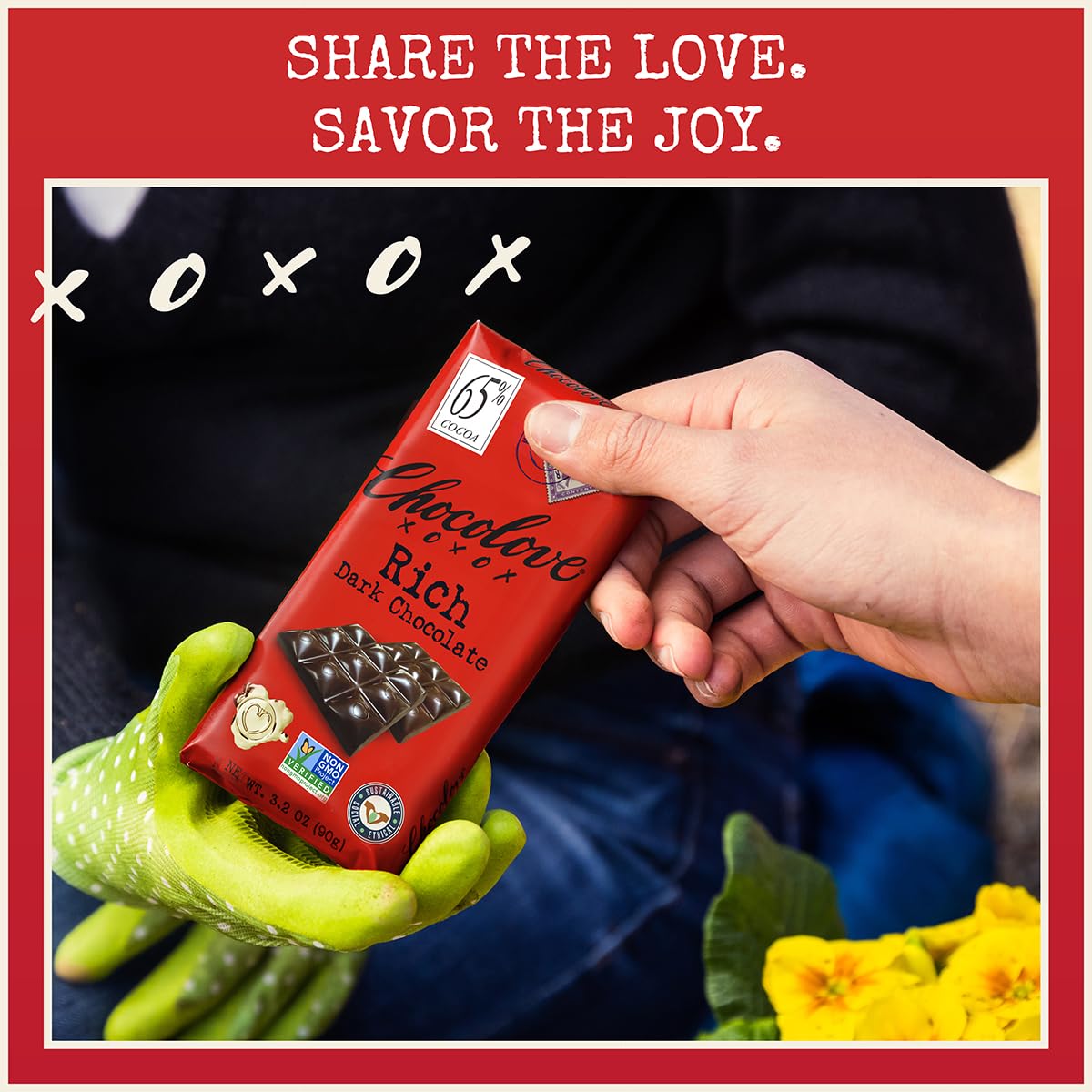 Chocolove Premium Chocolate Bars, Dark (65%) Rich Chocolate, 3.2-Ounce Bars (Pack of 12) ( Value Bulk Multi-pack)