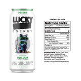 Lucky Energy Sugar Free Energy Drinks, OG Luck, 16oz Cans (12-Pack) Healthy, Zero Sugar Energy Drink with Maca, Ginseng, Beta-Alanine, Taurine & 200mg