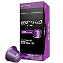 Bestpresso Coffee for Nespresso Original Machine 120 Aluminum pods Certified Genuine Espresso Intenso Blend(High Intensity), Pods Compatible