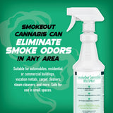 SmokeOut - Commercial Strength Cannabis Odor Eliminator - Neutralizer, Deodorizer, Odor Remover (32 ounce)